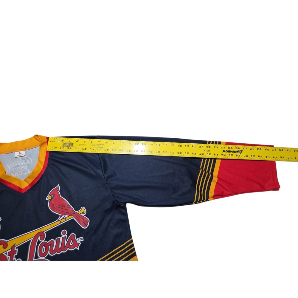 St. Louis Cardinals Bally Sports Midwest Long Sleeve Jersey Mens XL - Picture 10 of 10
